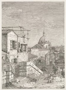 Pohledy: La Maison a linscription, 1735-1746. od Giovanni Antonio Canal