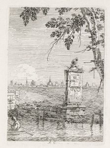 Pohledy: Pomník pod stromem od Antonio Canaletto