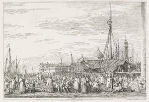 Pohledy: Trh na Molo od Antonio Canaletto