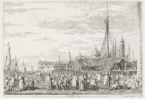Pohledy: Trh na Molo, 1735-1746. od Giovanni Antonio Canal