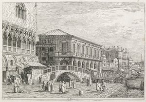 Pohledy: Vězení, Benátky od Antonio Canaletto