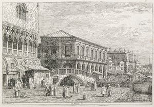 Pohledy: The Prison, Benátky, 1735-1746. od Giovanni Antonio Canal