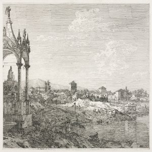 Pohledy: Biskupův hrob od Antonio Canaletto
