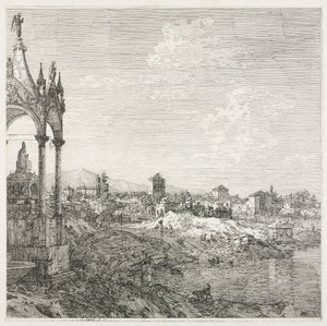 Pohledy: Biskupský hrob, 1735-1746. od Giovanni Antonio Canal