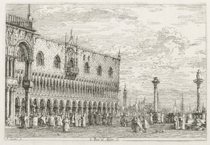 Pohledy: Kámen prohlášení v Benátkách, 1735-1746. od Giovanni Antonio Canal