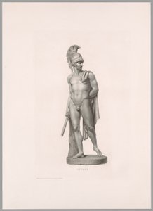Ettore, Pohled zepředu, z Work by Canova od Antonio Canova