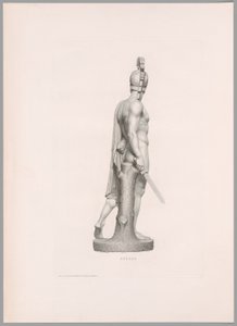Ettore, boční pohled, z díla Canova od Antonio Canova