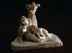 Oplakávání Krista, terakotová skica Antonia Canova (1757-1822), Possagno, Veneto, Itálie od Antonio Canova