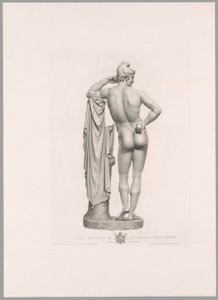 Paříž opřená o pařez, pohled zezadu, z knihy Oeuvre de Canova od Antonio Canova