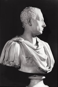 Portrétní busta Františka I. (1708-65), císaře Svaté říše římské (mramor)