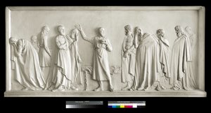 Sokrates pije pohár jedlovce, 1787-90 (sádra) od Antonio Canova