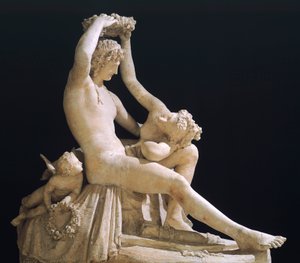 Venuše korunující lásku od Antonia Canovy (1757-1822), sádrový model od Antonio Canova