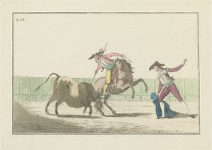 Plate III, ze série Collection of the Main Actions in a Bullfight