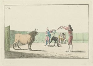 Plate VII, ze série Collection of the Main Actions in a Bullfight od Antonio Carnicero