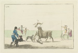 Plate VI, ze série Collection of the Main Actions in a Bullfight od Antonio Carnicero