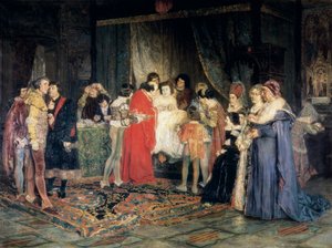 Smrt Ferdinanda I., obraz Antoni Casanova i Estorach od Antonio Casanova y Estorach