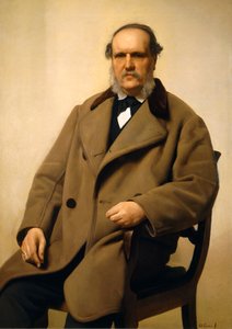 Portrét Antonia Tommasiho od Antonia Ciseriho (1821-1891), olej na plátně
