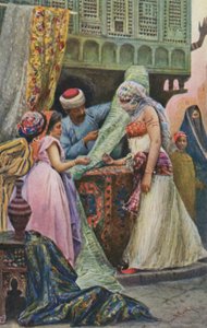 Ženy ze Středního východu nakupují materiál od Antonio Fabbi