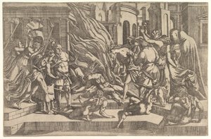 Spálení mrtvoly, ca. 1543. od Antonio Fantuzzi