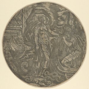 Circe připít Ulyssesovým společníkům, 1540-45. od Antonio Fantuzzi
