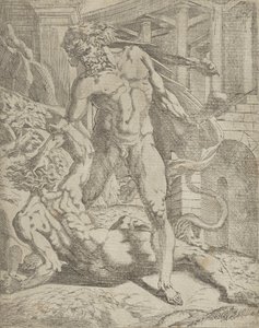 Hercules a Cacus, 1540-45. od Antonio Fantuzzi
