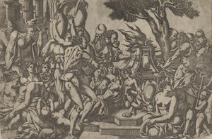 Oběť, 1542. od Antonio Fantuzzi