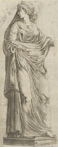 Žena otočená doprava, 1540-45. od Antonio Fantuzzi