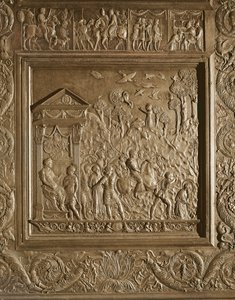 Umučení sv. Pavla, detail z centrálních dveří baziliky, zdobené 1439-45 (bronz) (viz též 247330-247337)