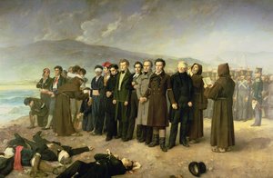 Poprava Jose Maria de Torrijos y Uriarte (1791-1831) a jeho společníků v roce 1831, 1888