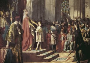 Maria de Molina představuje svého syna Valladolid Cortes. 1863 (olej na plátně)