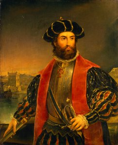 Vasco da Gama (asi 1460-1524) od Antonio Manuel da Fonseca
