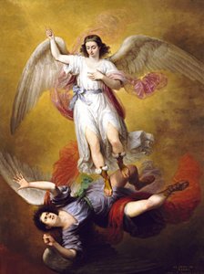Španělsky: La caída de Luzbel Pád Lucifera od Antonio María Esquivel