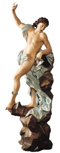 Meleager (polychromované dřevo) od Antonio Maria Maragliano