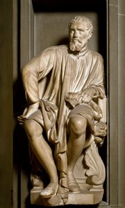 Portrét sochaře, malíře a architekta Michelangela Buonarroti dit Michelangelo od Antonio Novelli