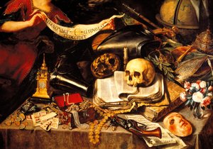 Osvícení života, detail od Antonio Pereda y Salgado