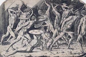 Hercules and the Giants, c.1475-80 od Antonio Pollaiuolo
