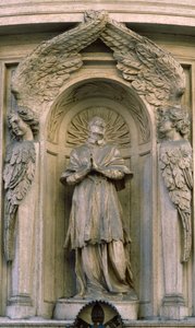 Svatý Carlo Borromeo v modlitbě