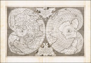Dvojitá kordiformní mapa světa, Antonio Salamanca od Antonio Salamanca