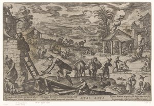 Bronzen tijdperk Aetas aenea (title on object) Vier tijdperken van de wereld (series title)   1368925   cs       czech Successfully Translated  Original: Design for the stained glasses of the Chapel of St Ferdinand in Paris (painting) Translat: Design for  od Antonio Tempesta