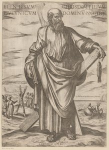Svatého Ondřeje A v Ježíši Kristu, jeho jediném synovi, našem Pánu (titul na předmětu) Kristus, Marie en de apoštol (název série) od Antonio Tempesta
