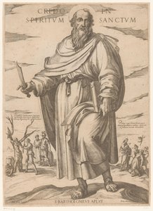 Svatého Bartoloměje Věřím v Ducha svatého (název na předmětu) Kristus, Marie en de apoštol (název série) od Antonio Tempesta