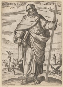 Svatého Filipa Odtud přijde soudit živé a mrtvé (titul na předmětu) Kristus, Marie en de apoštol (název série) od Antonio Tempesta
