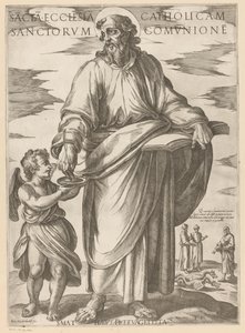 Svatého Matouše Svatá katolická církev ve společenství svatých (název na předmětu) Kristus, Marie en de apoštol (název série) od Antonio Tempesta