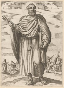 Svatého Petra Věřím v boha otce všemohoucího stvořitele nebe a země (titul na předmětu) Kristus, Marie en de apoštol (název série) od Antonio Tempesta