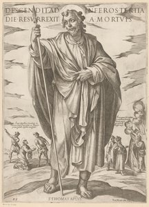 Svatého Tomáše Sestoupil do pekla, třetího dne vstal z mrtvých (název na předmětu) Kristus, Marie en de apoštol (název série) od Antonio Tempesta