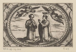 H. Felicula v H. Petronilla Románský martelaressen (název série) Imagini di many virgini Rom nel Martyrio (název série) od Antonio Tempesta