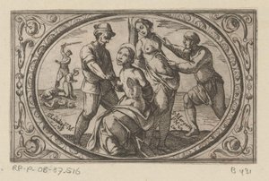 H. Licidia v H. Margarita Romeinse martelaressen (název série) Imagini di moltes vergini Rom v mučednictví (název série) od Antonio Tempesta