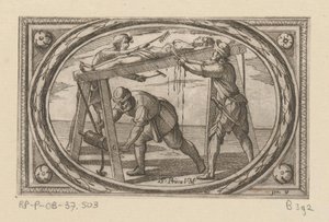 H. Prisca Romeinse martelaressen (název série) Imagini di moltes vergini Rom v mučednictví (název série) od Antonio Tempesta