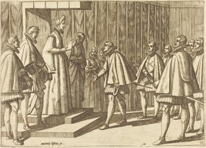 Italský princ před Markétou Rakouskou od Antonio Tempesta
