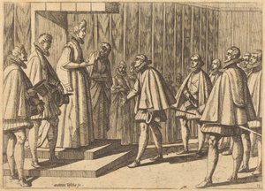 Italský princ před Markétou Rakouskou od Antonio Tempesta